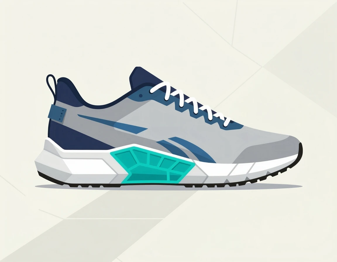 아식스 젤 카야노 러닝화의 아치 서포트 디자인 일러스트