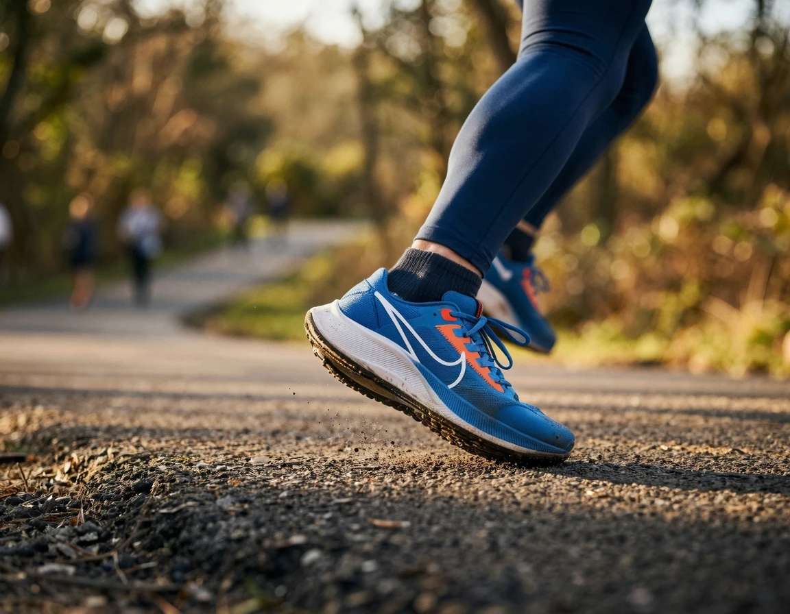발 중간으로 가볍게 착지하는 미드풋 러닝 자세