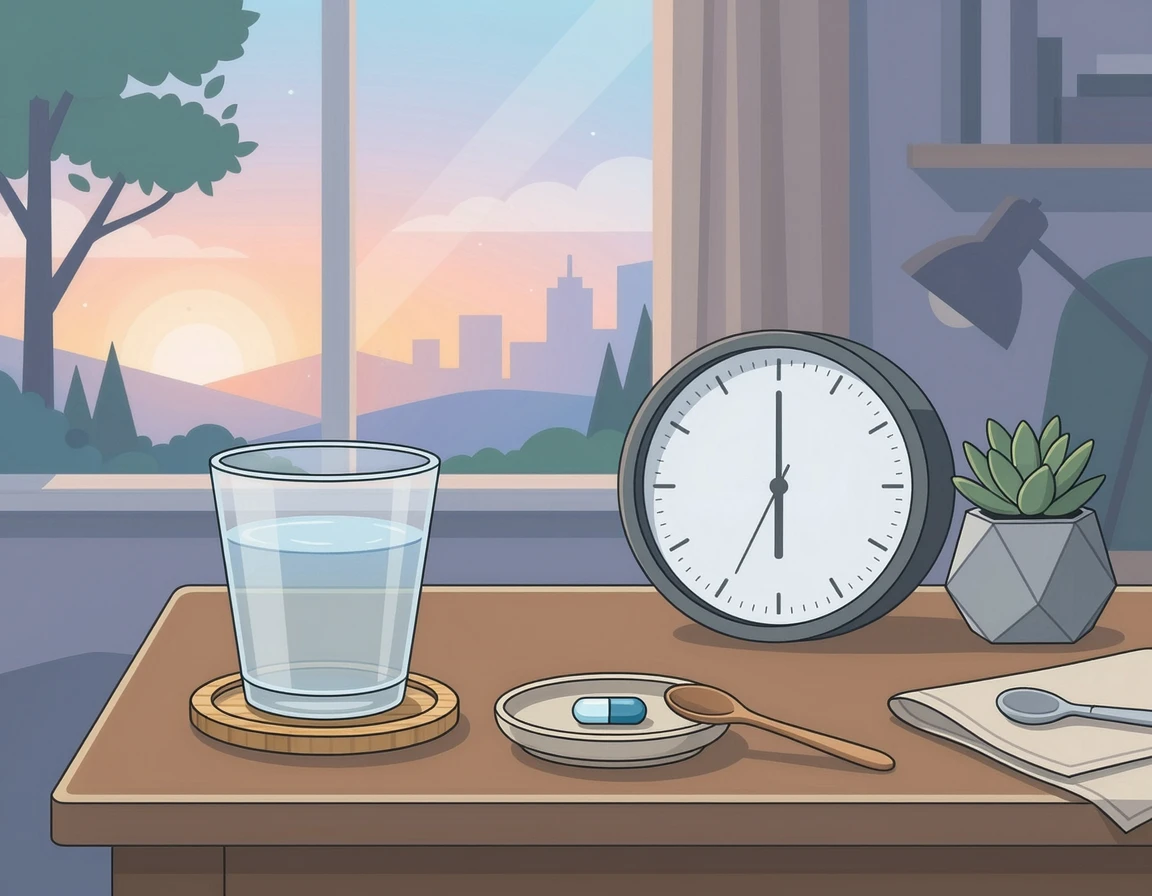 아침 공복에 물 한 컵과 함께 유산균을 섭취하는 올바른 타이밍