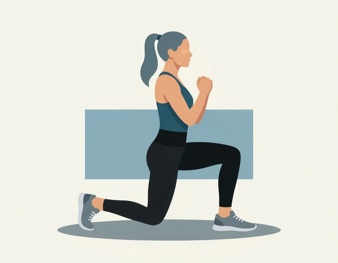 무릎 부담을 줄여주는 리버스 런지 동작