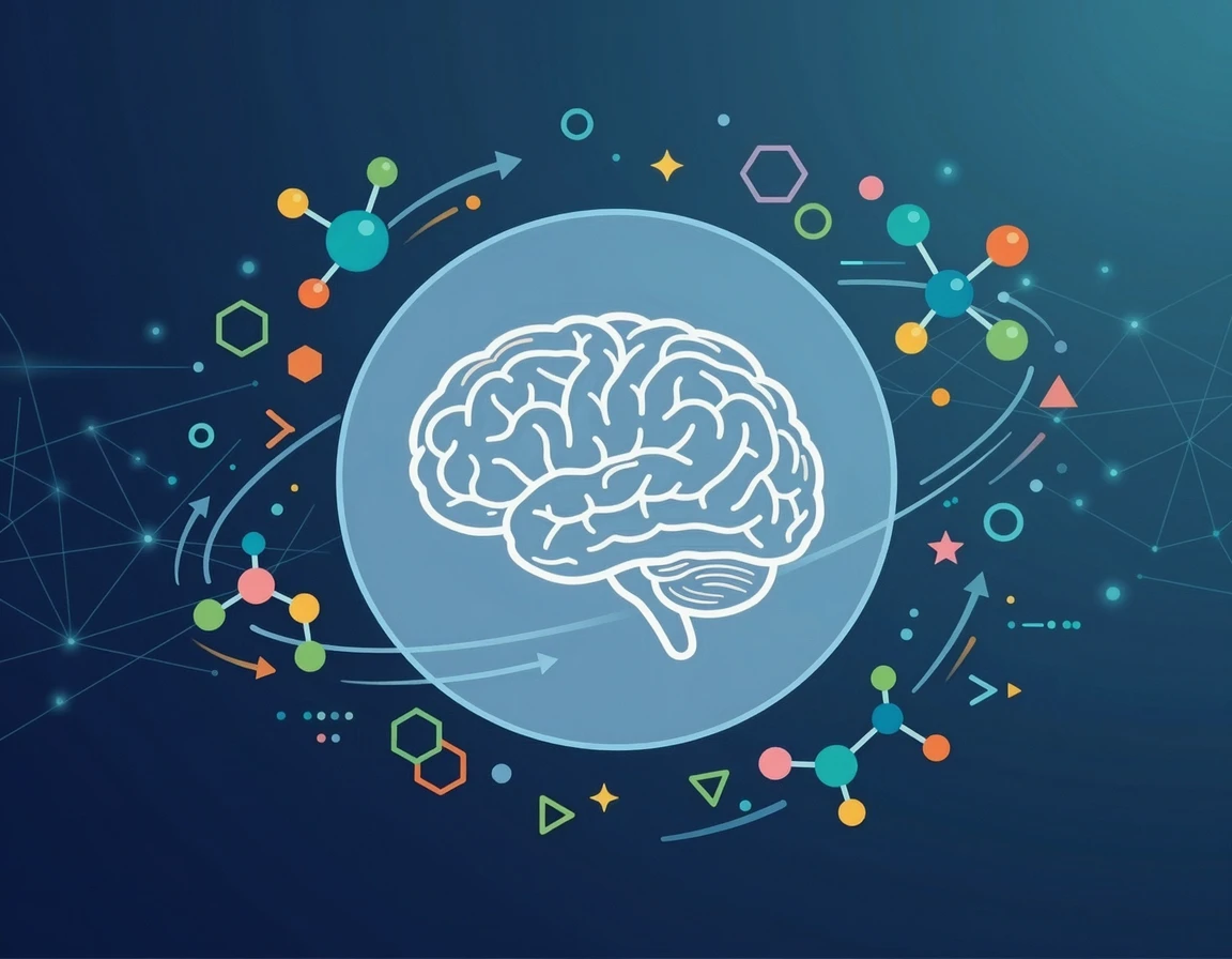 뇌세포를 보호하는 포스파티딜세린의 작용을 표현한 일러스트