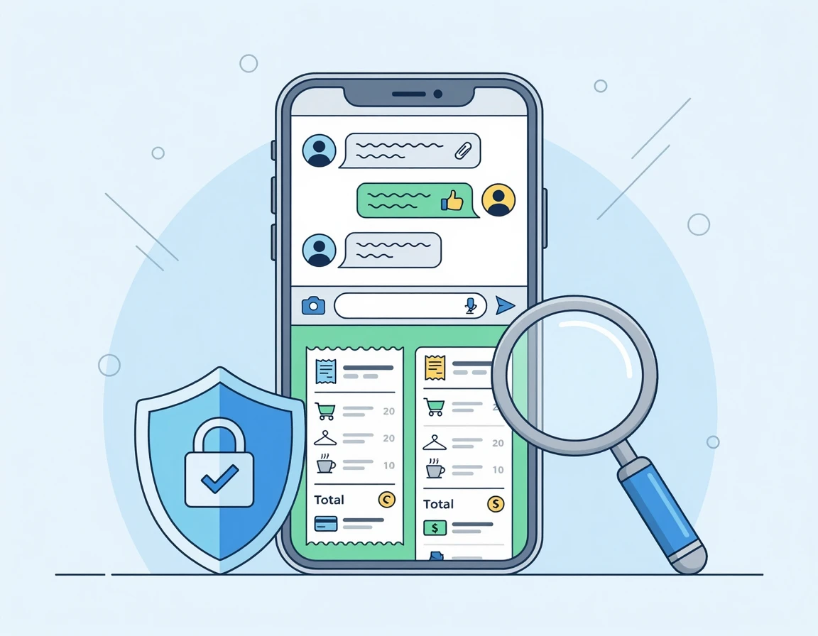 중고거래 사기 증거 수집 일러스트