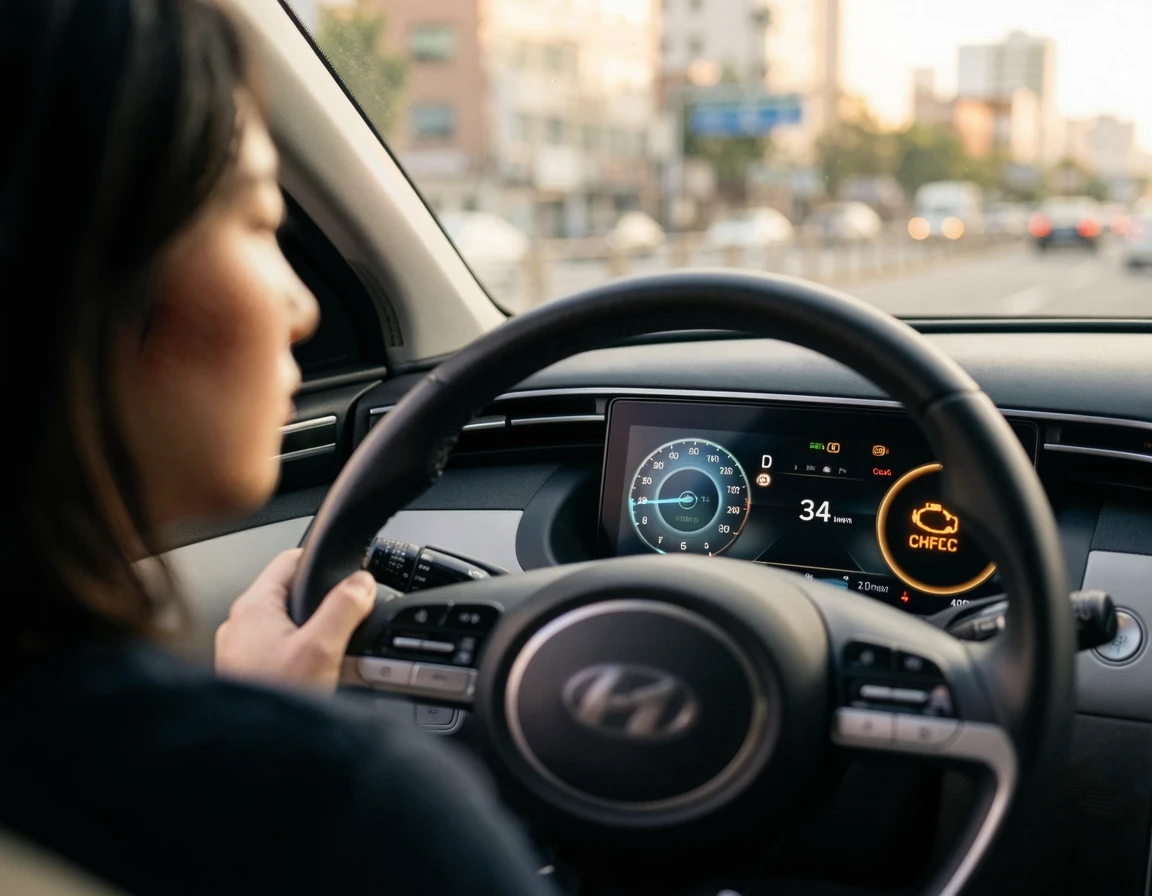 다양한 색상의 자동차 계기판 경고등 종류