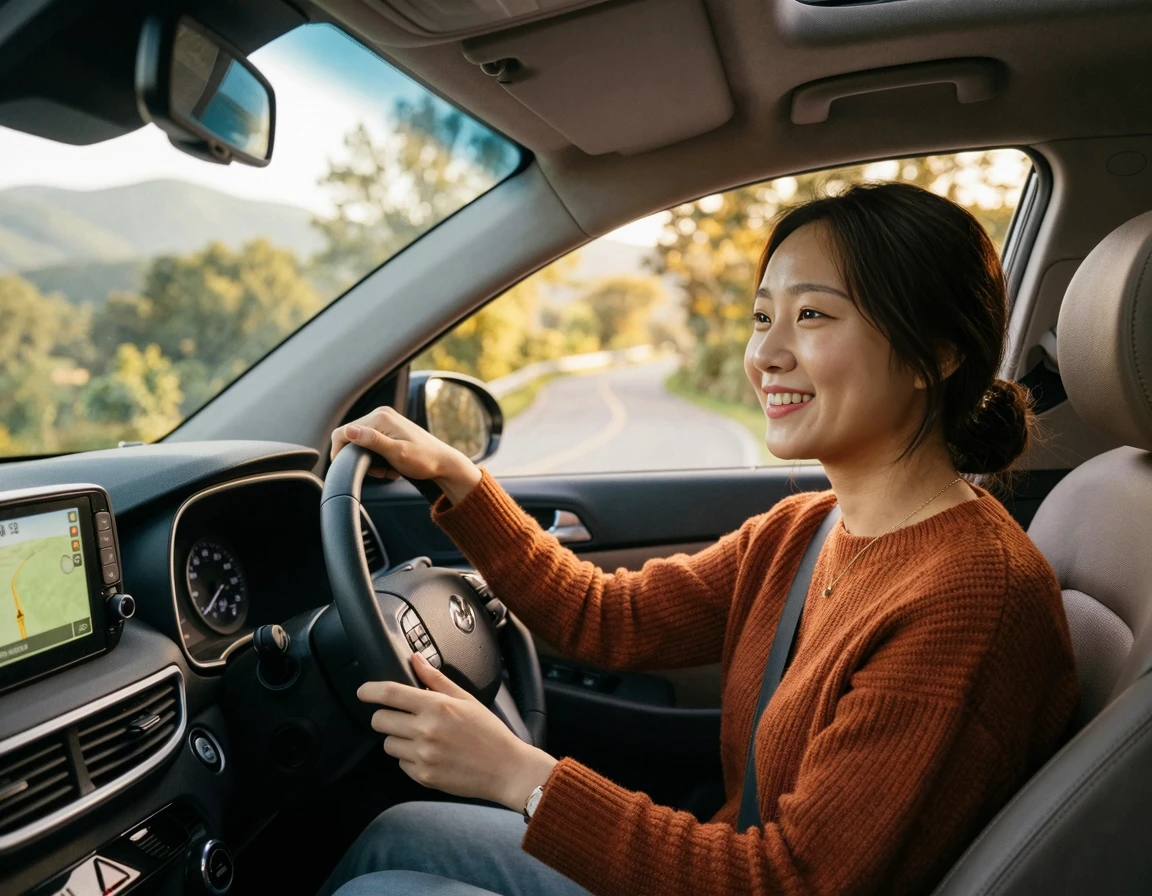 주행거리를 확인할 수 있는 자동차 디지털 계기판