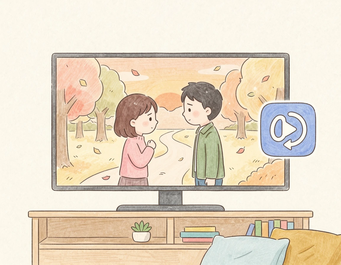 고품질 사전제작 드라마를 상징하는 OTT 화면